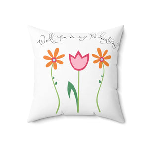 Vibrant Floral Throw Pillow - Spun Polyester - Dipaliz - Pillows