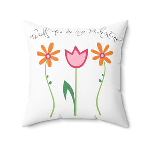 Vibrant Floral Throw Pillow - Spun Polyester - Dipaliz - Pillows