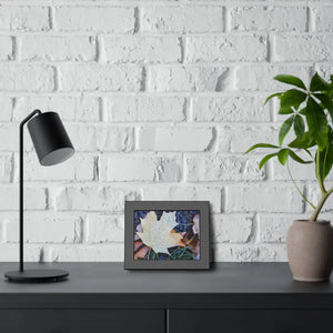 Water Drops on a Maple Leaf Framed Paper Posters - Prints & Visual Artwork