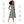 Wavy Grey Stripes Print Long Sleeve Midi - Dipaliz - Dresses - Xs
