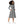 Wavy Grey Stripes Print Long Sleeve Midi - Dipaliz - Dresses - Xs