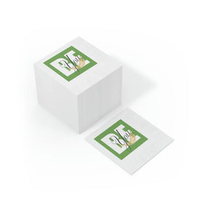 Elegant White Coined Napkins - Spruce Tree Paper - Dipaliz
