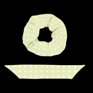 Eco Friendly Polka Dot Scrunchie - Recycled Fabric - Dipaliz - Ponytail Holders