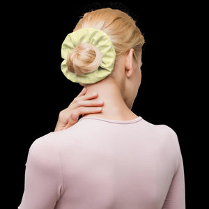 White Polka Dot Scrunchie - Sustainable Recycled Fabric - Dipaliz - Ponytail Holders