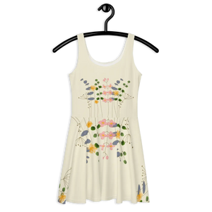 Wild Flowers Skater Dress – Flared Skirt - Dipaliz - Dresses - Xs