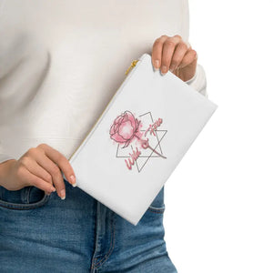 Cosmetic Bag Gold Zipper Cotton Canvas Wild and Free Dipaliz - White / one Size - & Toiletry Bags