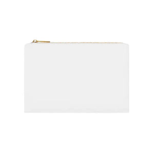 Wild Soul Cosmetic Bag Gold Zipper Cotton Canvas - Dipaliz - White / one Size - & Toiletry Bags