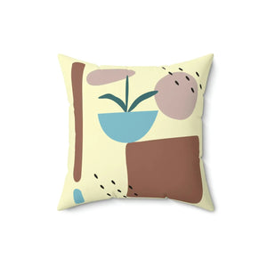 Bold Abstract Spun Polyester Square Pillow - Dipaliz - Throw Pillows