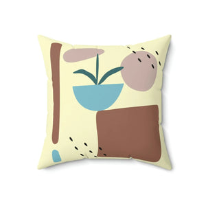 Bold Abstract Spun Polyester Square Pillow - Dipaliz - Throw Pillows