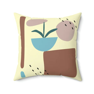 Bold Abstract Spun Polyester Square Pillow - Dipaliz - Throw Pillows