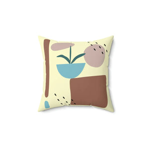 Bold Abstract Spun Polyester Square Pillow - Dipaliz - Throw Pillows