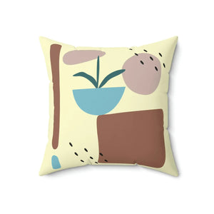 Bold Abstract Spun Polyester Square Pillow - Dipaliz - Throw Pillows