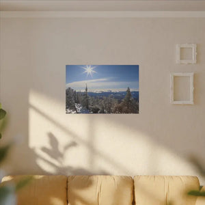 Winter Wonderland Matte Canvas Wall Art - Eco Radial Pine - Dipaliz - Posters Prints & Visual Artwork