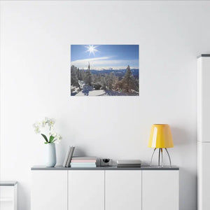 Winter Wonderland Matte Canvas Wall Art - Eco Radial Pine - Dipaliz - Posters Prints & Visual Artwork