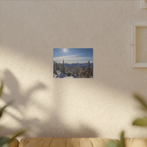 Winter Wonderland Matte Canvas Wall Art - Eco Radial Pine - Dipaliz - Posters Prints & Visual Artwork