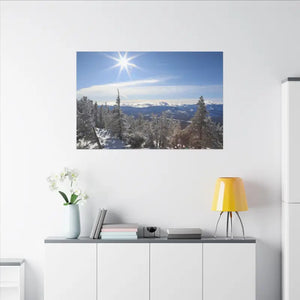 Winter Wonderland Matte Canvas Wall Art - Eco Radial Pine - Dipaliz - Posters Prints & Visual Artwork