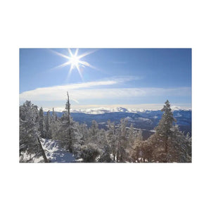 Winter Wonderland Matte Canvas Wall Art - Eco Radial Pine - Dipaliz - 36’’ x 24’’ (horizontal) / 0.75’’ - Posters