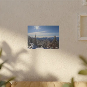 Winter Wonderland Matte Canvas Wall Art - Eco Radial Pine - Dipaliz - Posters Prints & Visual Artwork