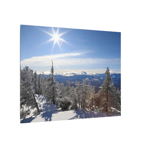 Winter Wonderland Matte Canvas Wall Art - Eco Radial Pine - Dipaliz - Posters Prints & Visual Artwork