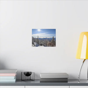 Winter Wonderland Matte Canvas Wall Art - Eco Radial Pine - Dipaliz - Posters Prints & Visual Artwork