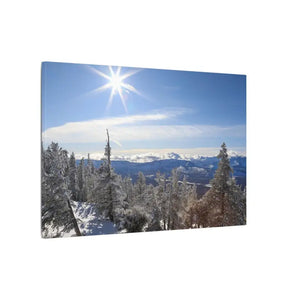 Winter Wonderland Matte Canvas Wall Art - Eco Radial Pine - Dipaliz - Posters Prints & Visual Artwork