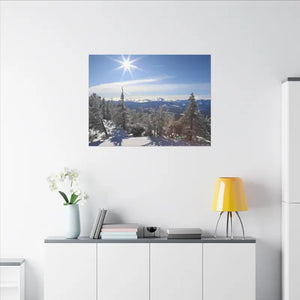 Winter Wonderland Matte Canvas Wall Art - Eco Radial Pine - Dipaliz - Posters Prints & Visual Artwork