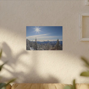 Winter Wonderland Matte Canvas Wall Art - Eco Radial Pine - Dipaliz - Posters Prints & Visual Artwork
