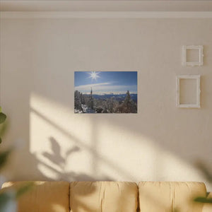 Winter Wonderland Matte Canvas Wall Art - Eco Radial Pine - Dipaliz - Posters Prints & Visual Artwork