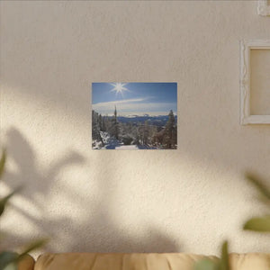 Winter Wonderland Matte Canvas Wall Art - Eco Radial Pine - Dipaliz - Posters Prints & Visual Artwork