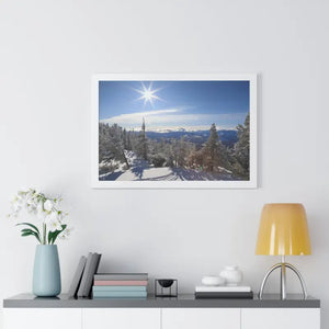 Framed Horizontal Poster Winter Land Premium Gallery Art - Dipaliz - Posters