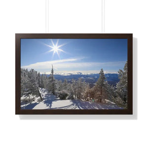 Framed Horizontal Poster Winter Land Premium Gallery Art - Dipaliz - Posters