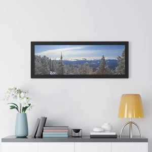 Framed Horizontal Poster Winter Land Premium Gallery Art - Dipaliz - Posters