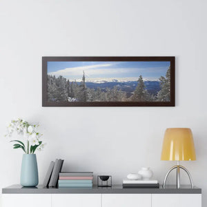 Framed Horizontal Poster Winter Land Premium Gallery Art - Dipaliz - Posters
