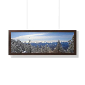 Framed Horizontal Poster Winter Land Premium Gallery Art - Dipaliz - Posters