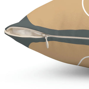 Chic Abstract Woman Pillow - Spun Polyester - Dipaliz - Throw Pillows