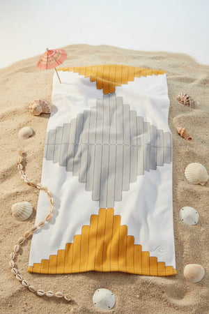 Grey Towel - Eco-friendly Gifts for Her Beach Style - Dipaliz - Towels