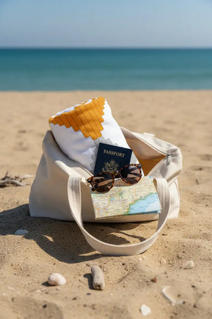 Grey Towel - Eco-friendly Gifts for Her Beach Style - Dipaliz - Towels