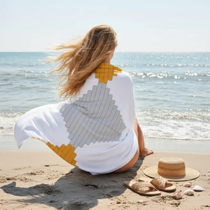Grey Towel - Eco-friendly Gifts for Her Beach Style - Dipaliz - Towels
