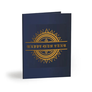 DipaliZ navy blue New Year card on premium matte cardstock