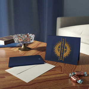 Sophisticated Navy Blue Year Cards - Premium New - Dipaliz - Greeting & Note