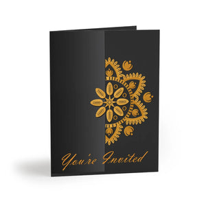 Elegant Greeting Cards - Matching White Envelopes - Dipaliz - & Note