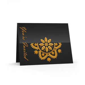 Elegant Greeting Cards - Matching White Envelopes - Dipaliz - & Note