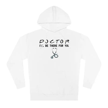 Cozy Unisex Doctor Hooded Sweatshirt for Ultimate Comfort - White / Xs Hoodie