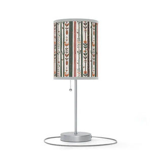 Steel Lamp Base Nature Inspired Bird Design Silver White Dipaliz - Light Grey / one Size - Lamps