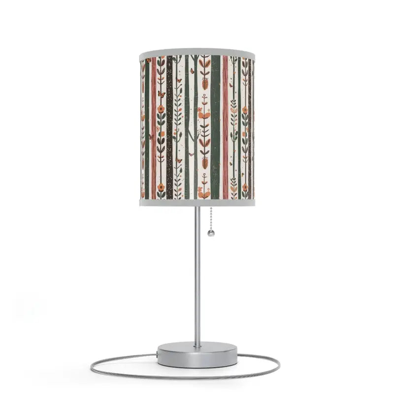 Illuminate your Space with Birds on Steel Lamp Base - Light Grey / Silver / one Size Home Decor