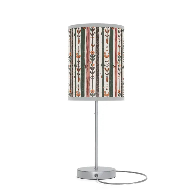 Illuminate your Space with Birds on Steel Lamp Base - Light Grey / Silver / one Size Home Decor