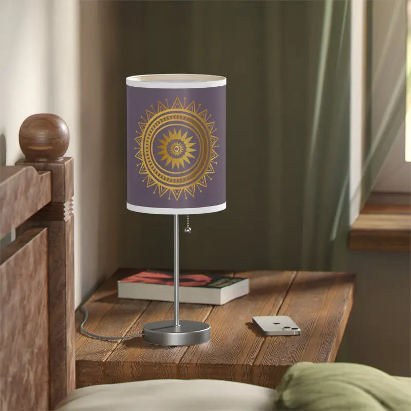 Brighten Up with our Mandal Pattern Lamp on Stand - Us|ca Plug - Home Decor