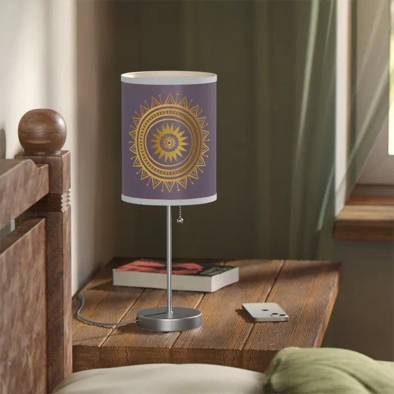 Brighten Up with our Mandal Pattern Lamp on Stand - Us|ca Plug - Home Decor