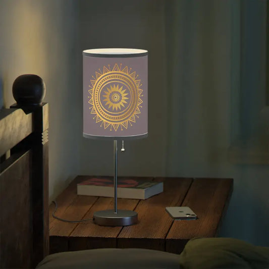 Brighten Up with our Mandal Pattern Lamp on Stand - Us|ca Plug - Light Grey / Silver / one Size Home Decor