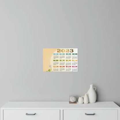 Vibrant Floral Calendar Wall Decals for a Fresh Room Makeover - Decal